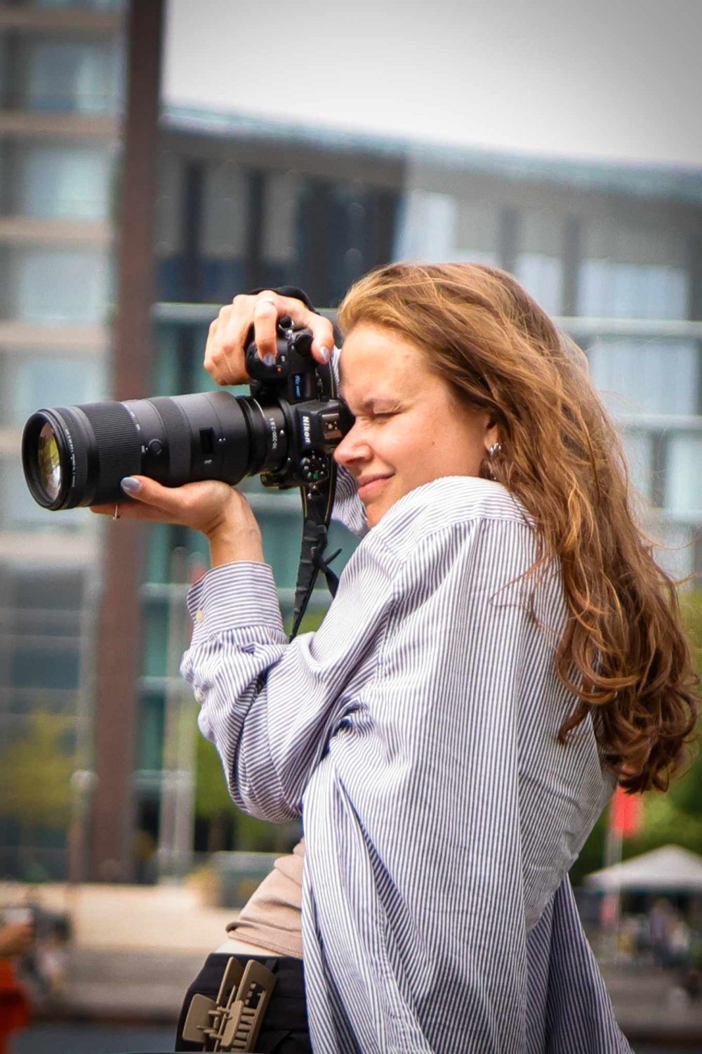 Natalia with her Nikon